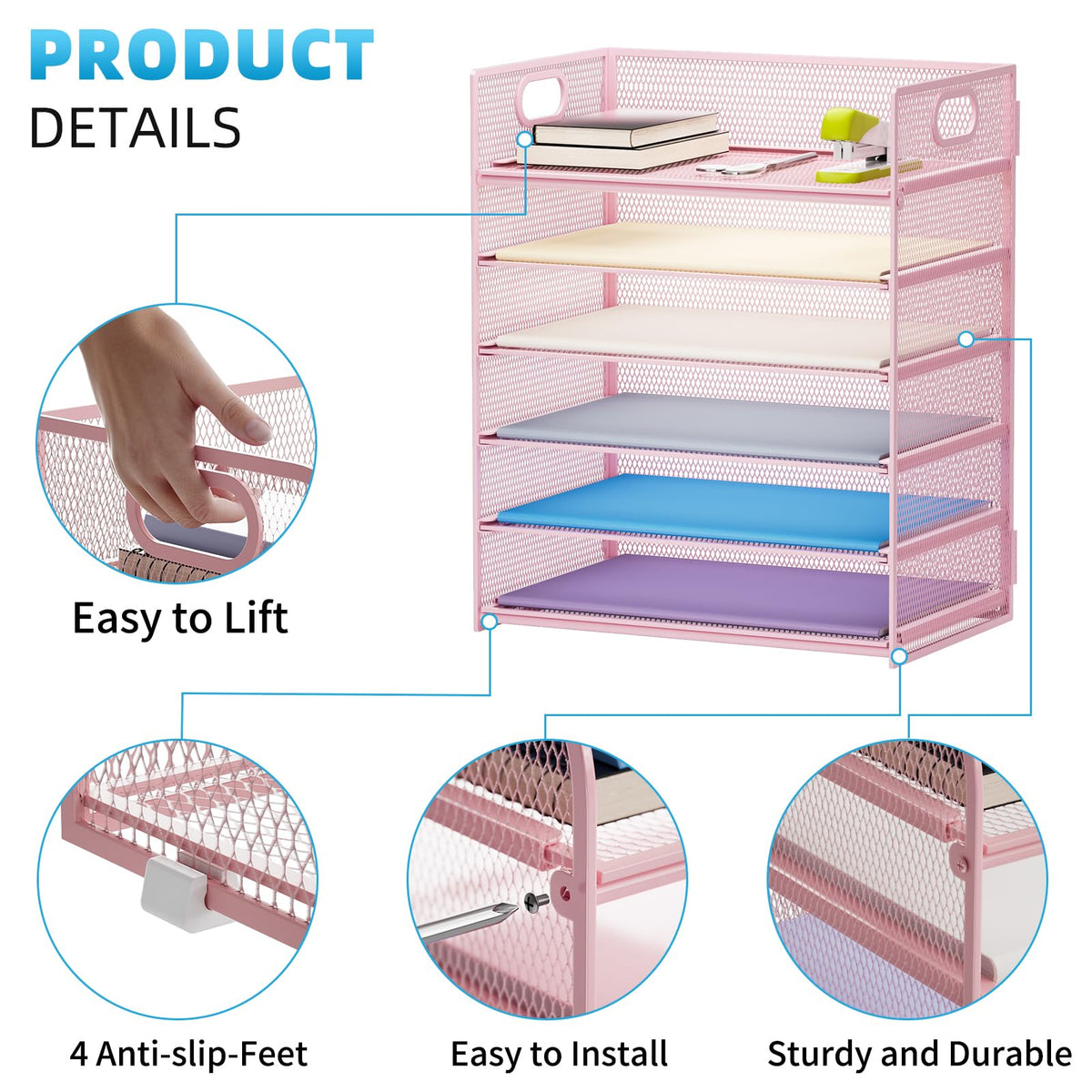 6 Tier Paper Organizer Letter Tray