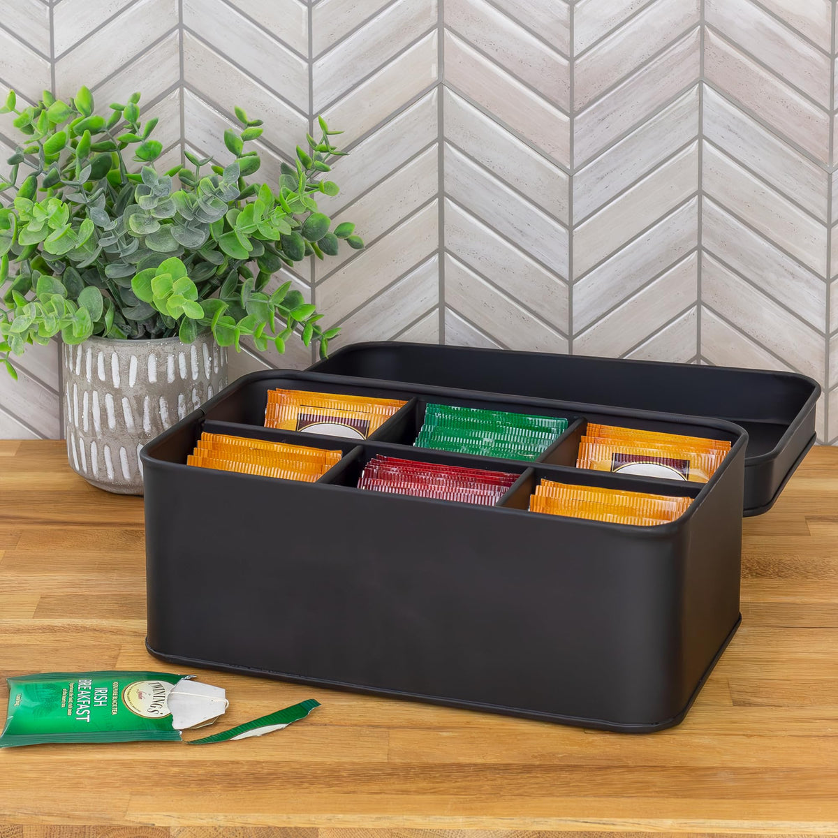 Enamelware Tea Bag Box