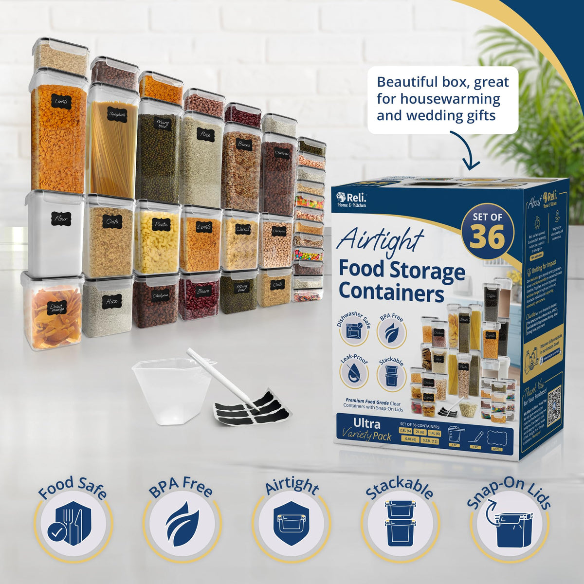 Pantry Organizers and Storage (36 Count)