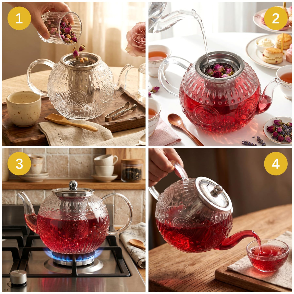 50OZ 1500ml Tea Pot