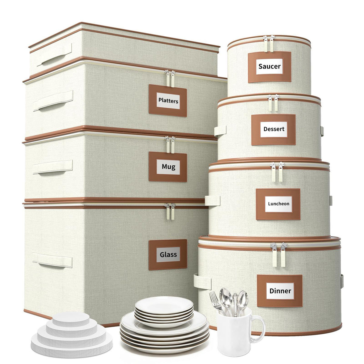 8 Piece China Storage Containers Set (8 Count)