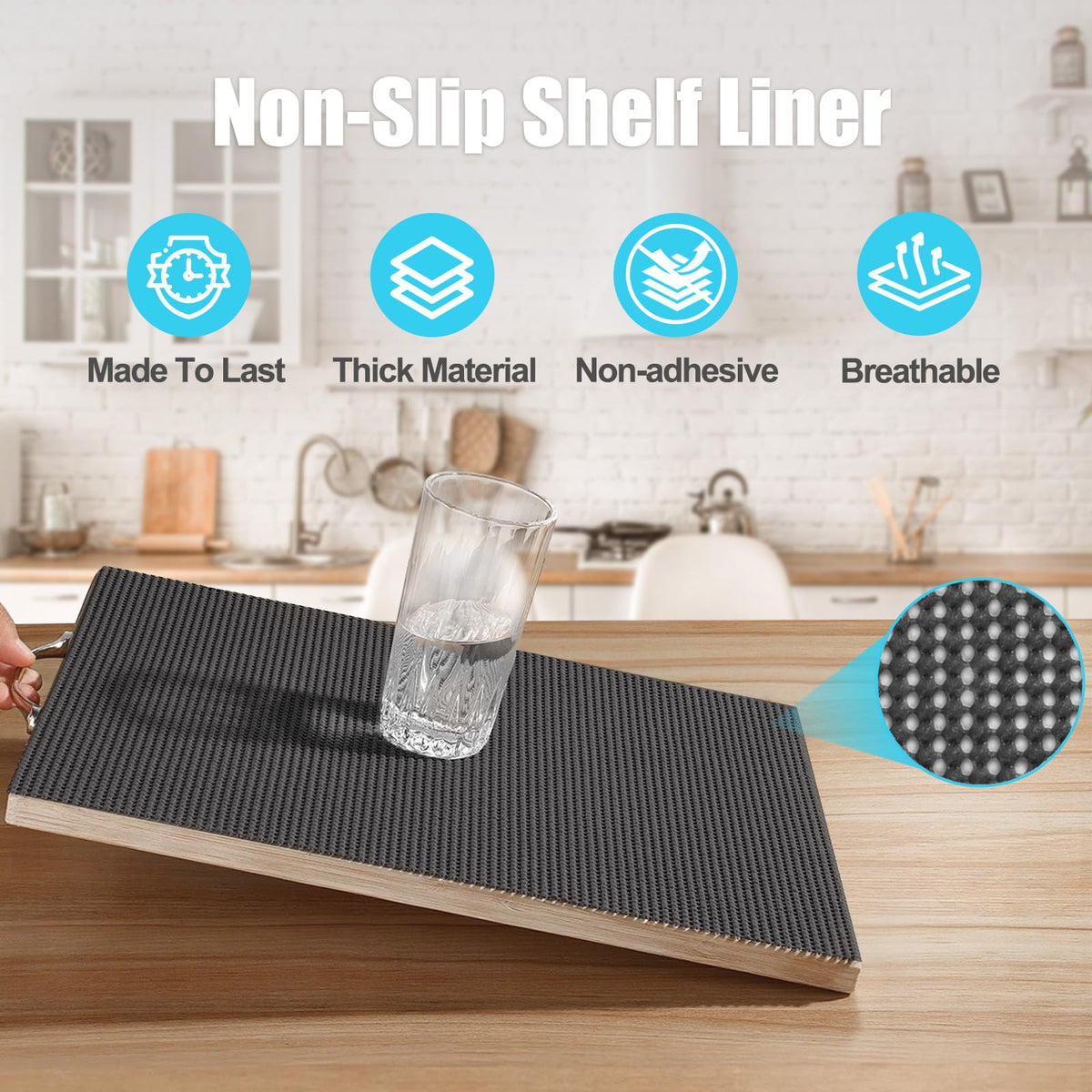 Non Slip Shelf Cabinet and Drawer Liner