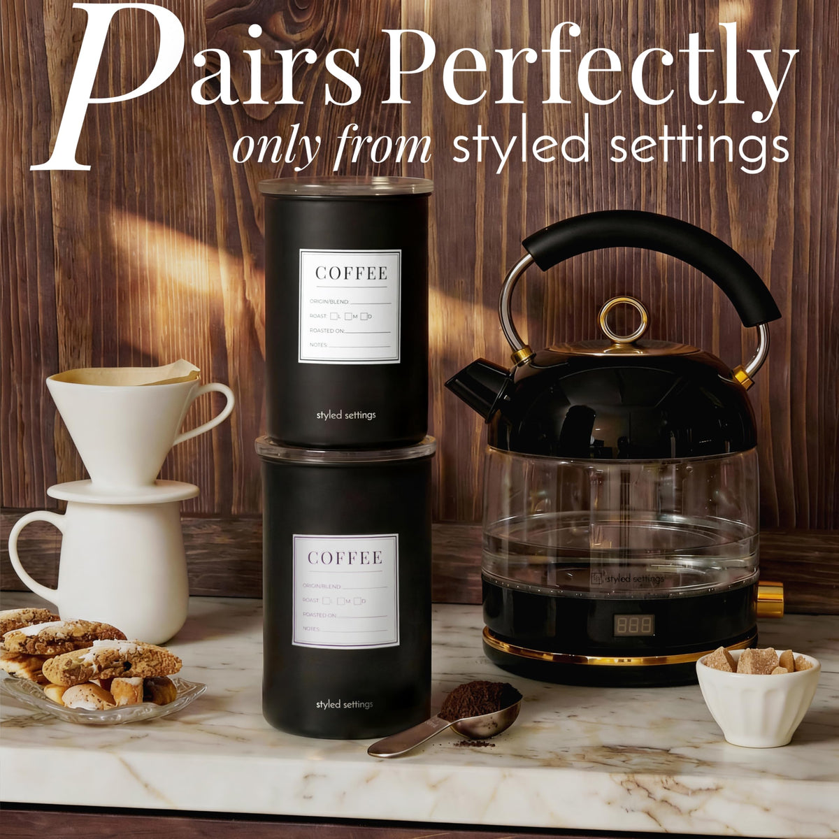 Coffee Bean Storage Container Set (2 Count)