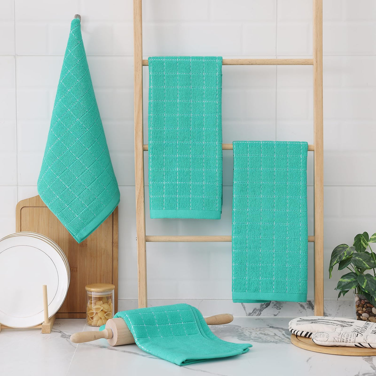 100% Cotton Terry Kitchen Towels (8 Count)