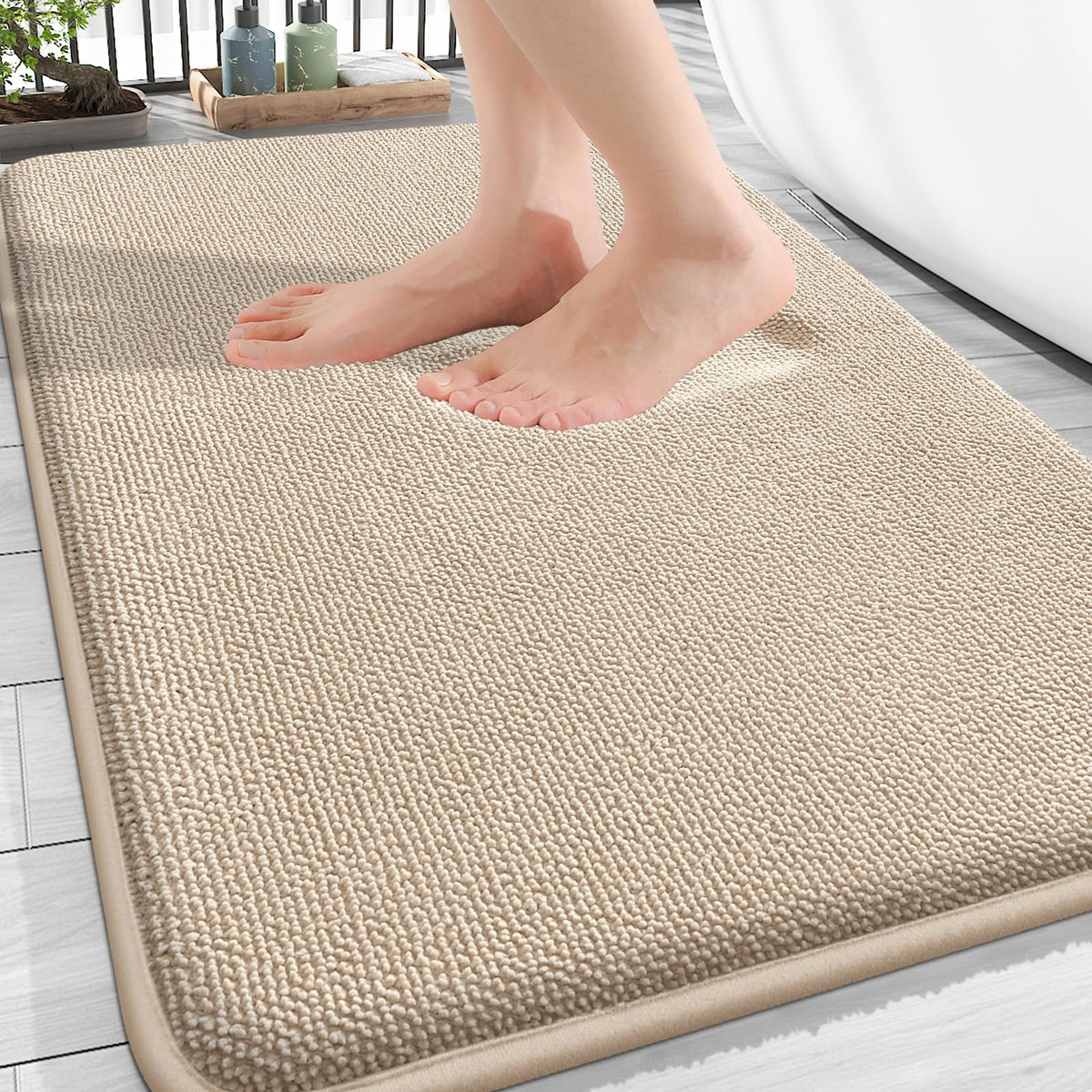 Thick Memory Foam Bathroom Rugs 30x20