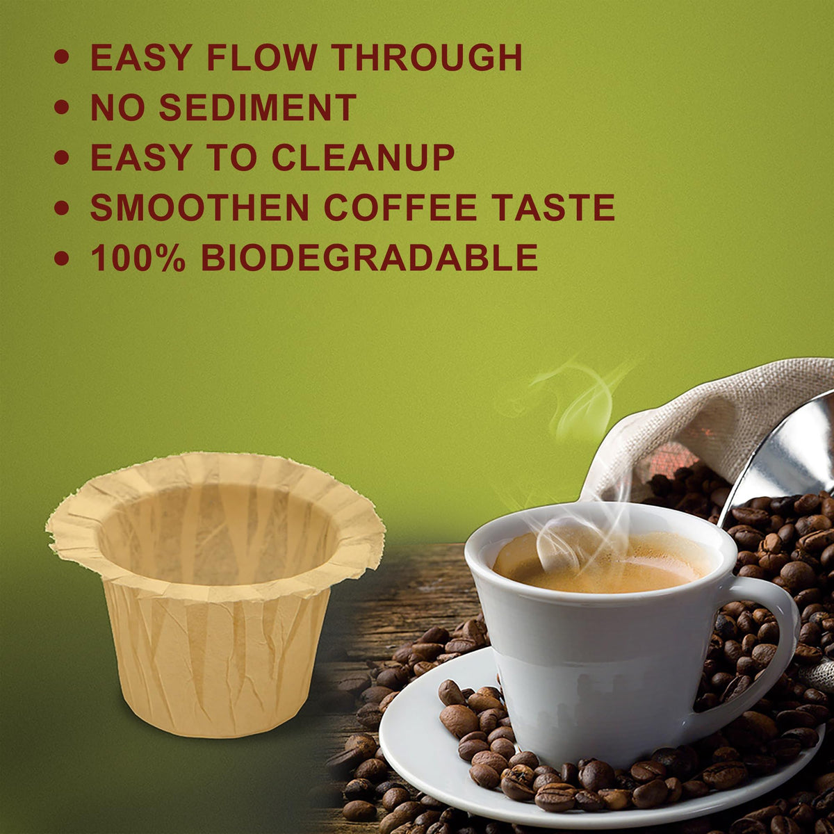 Disposable Coffee Filters (200 Count)