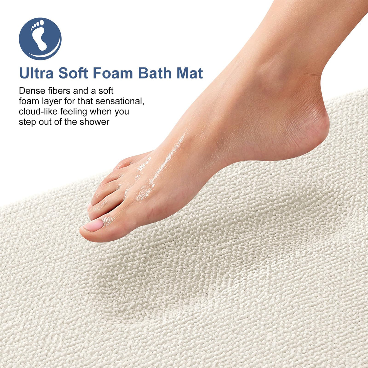 Memory Foam Bathroom Runner Rugs 59x24