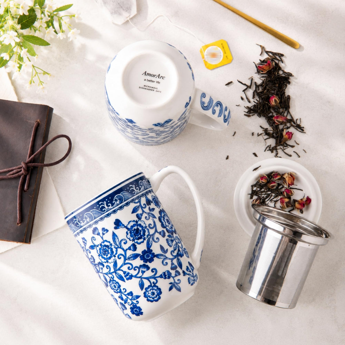 Tea Cup With Infuser and Lid