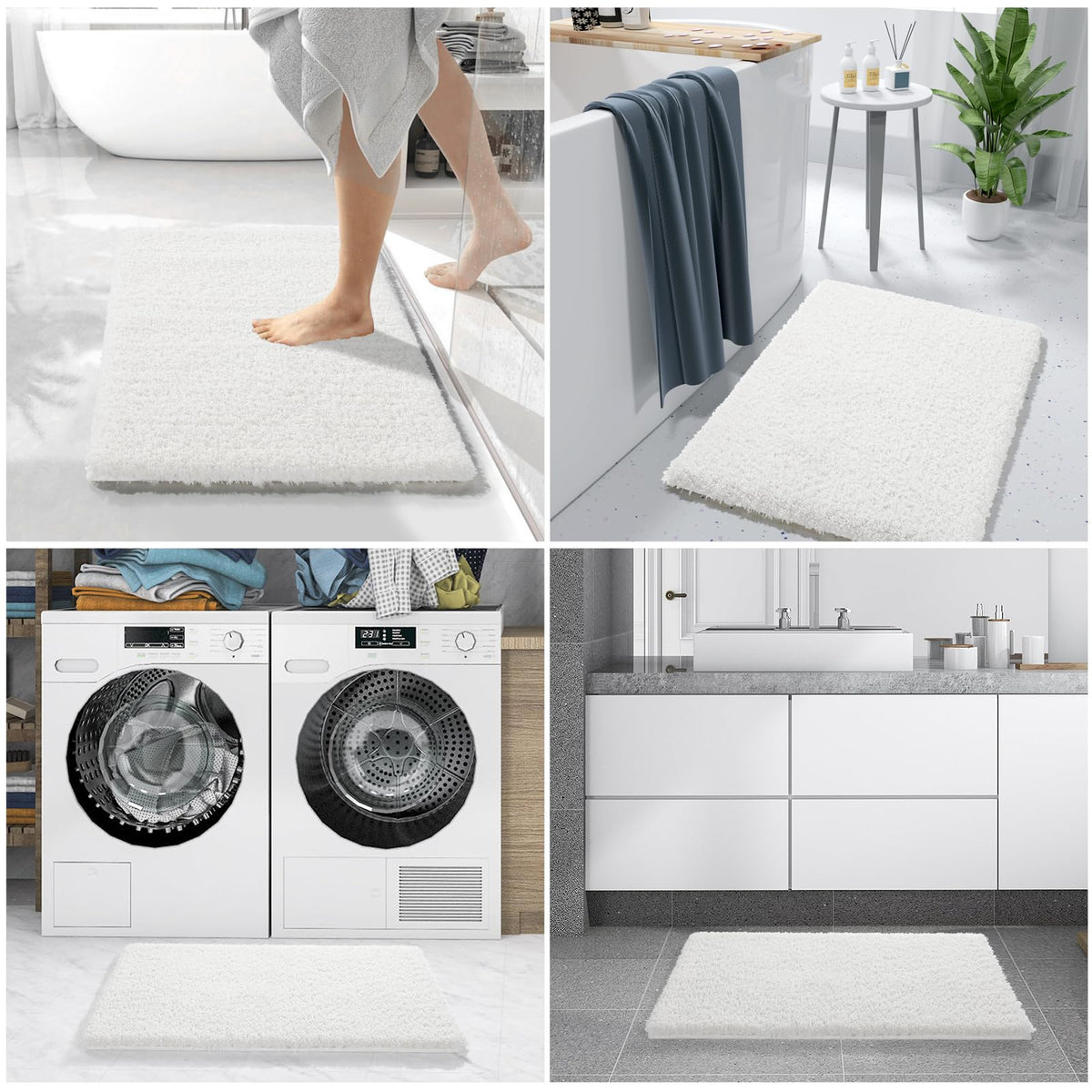 Bathroom Rugs Non Slip Washable 60x24