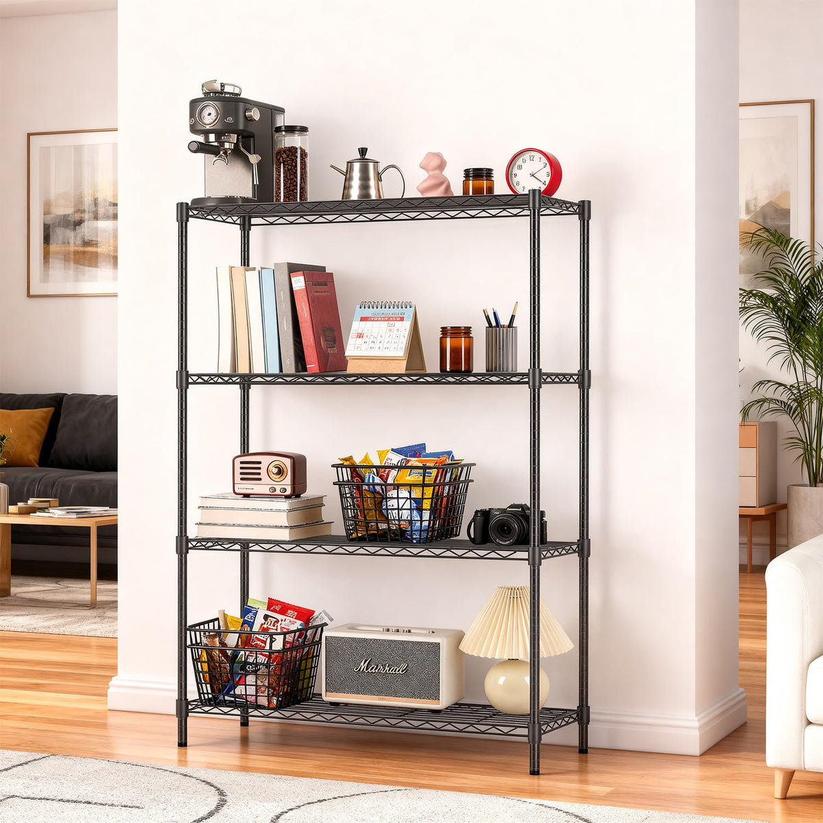 4 Tier Wire Shelf
