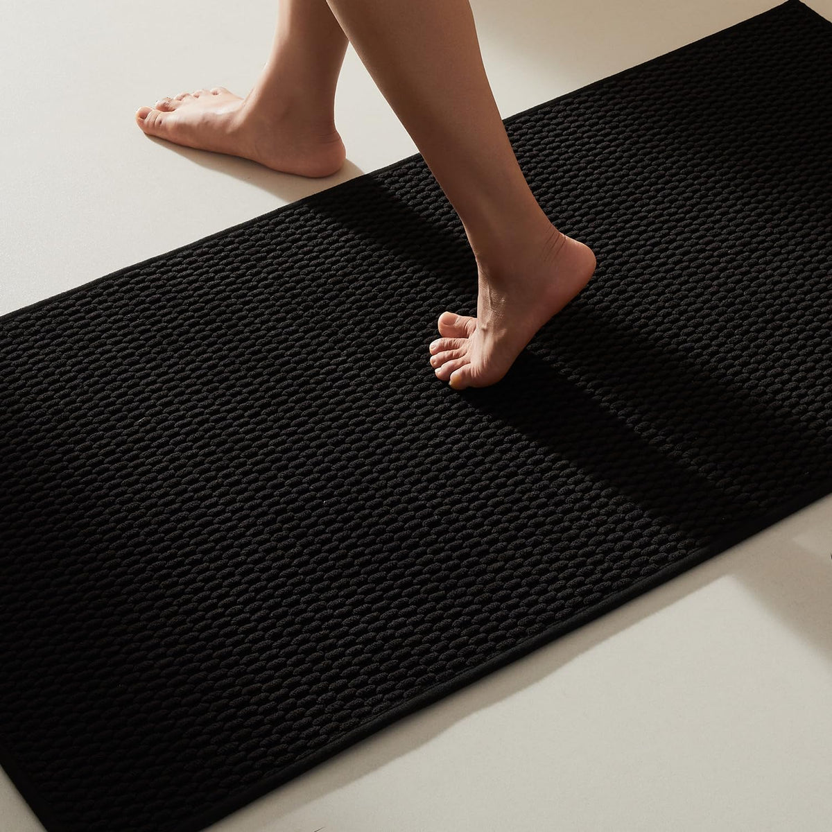 Black Bathroom Rugs Non Slip Washable