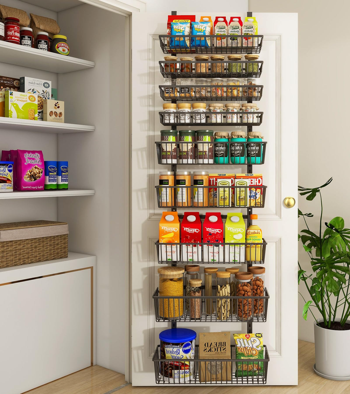 9 Tier Over The Door Pantry Organizer