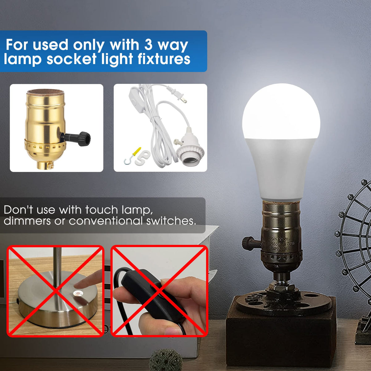 LED Light Bulbs (2 Count)