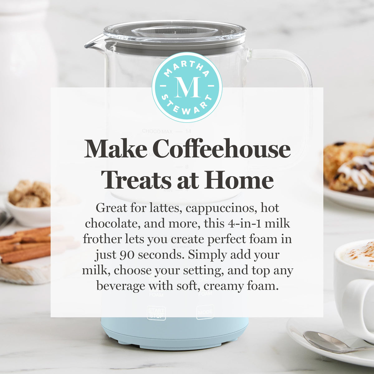 10oz Milk Frother & Steamer