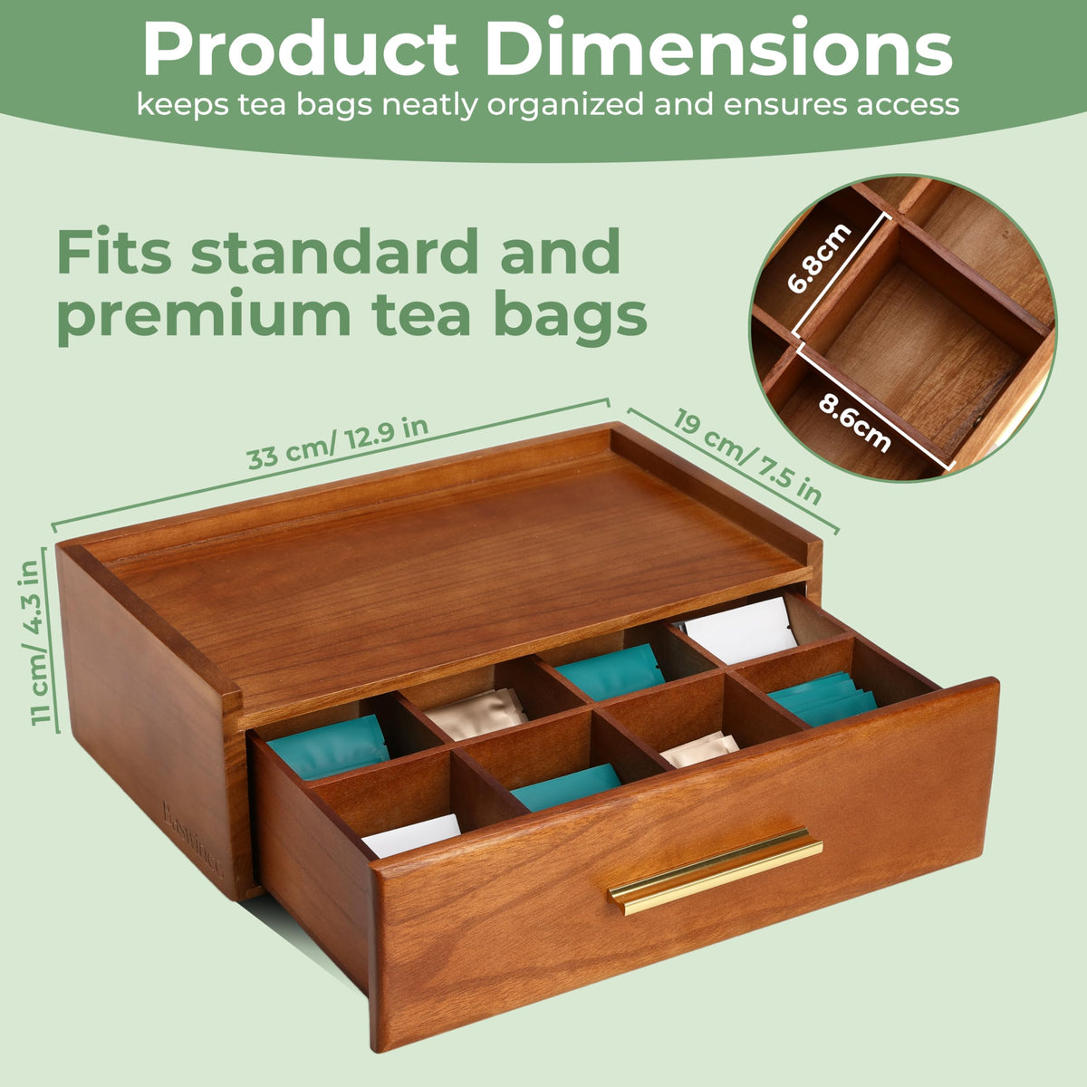 Tea Bag Organizer for Counter