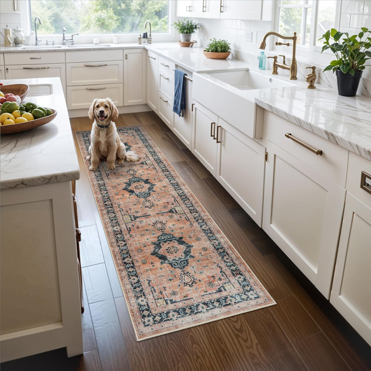 Washable 2x6 Hallway Runner Rug (12 Sq Ft)