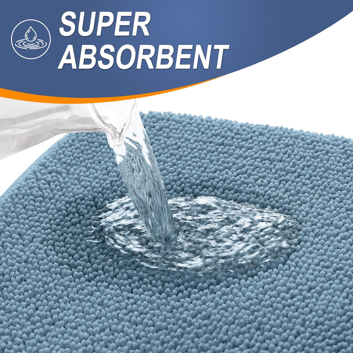 Memory Foam Large Bathroom Rugs 40x32