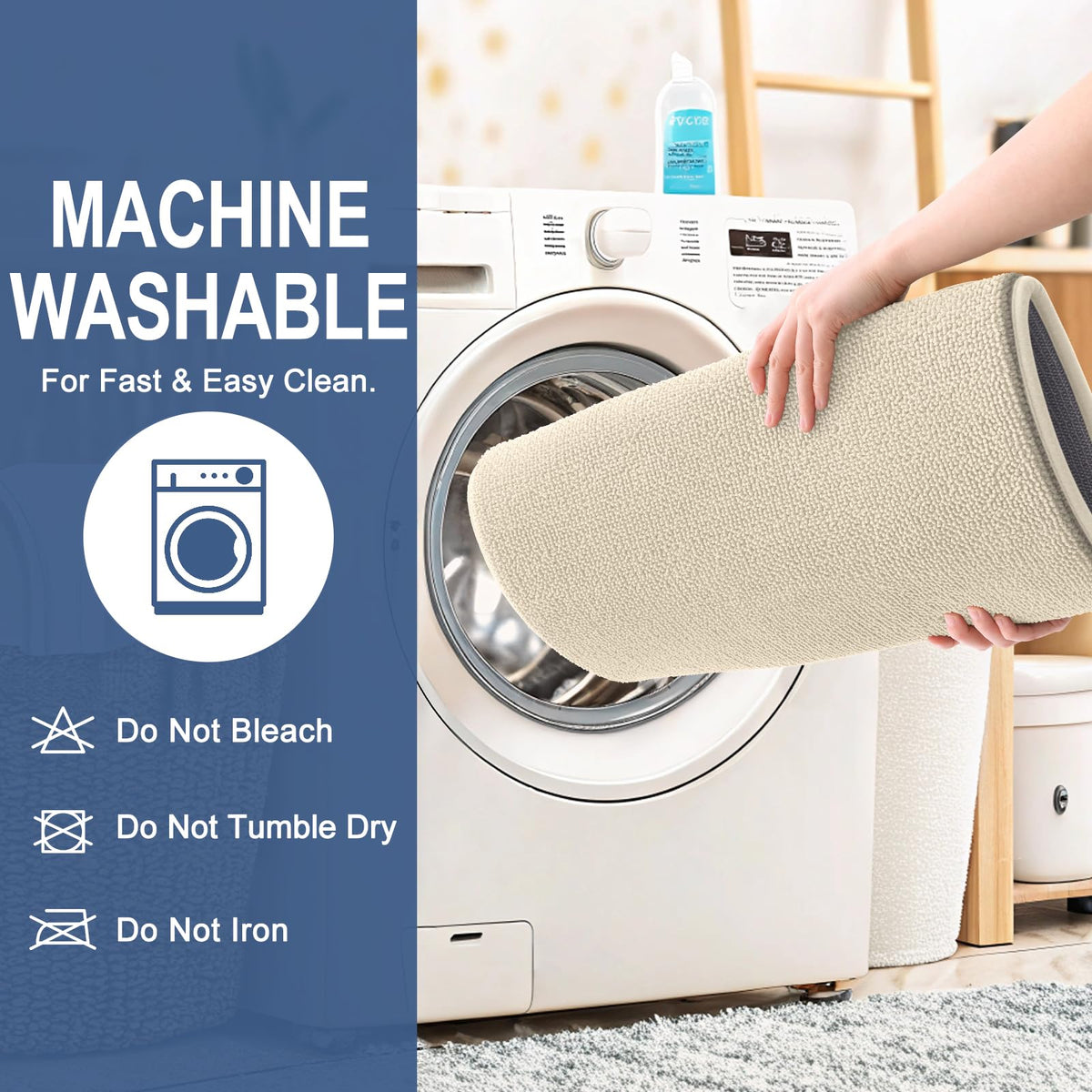 Thick Memory Foam Small Bathroom Rug 24x16