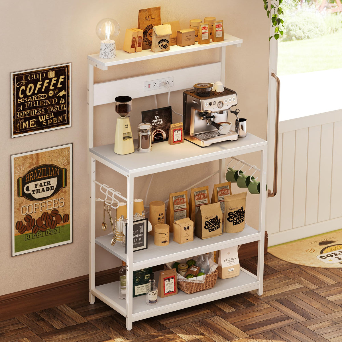 Bakers Rack with Power Outlets