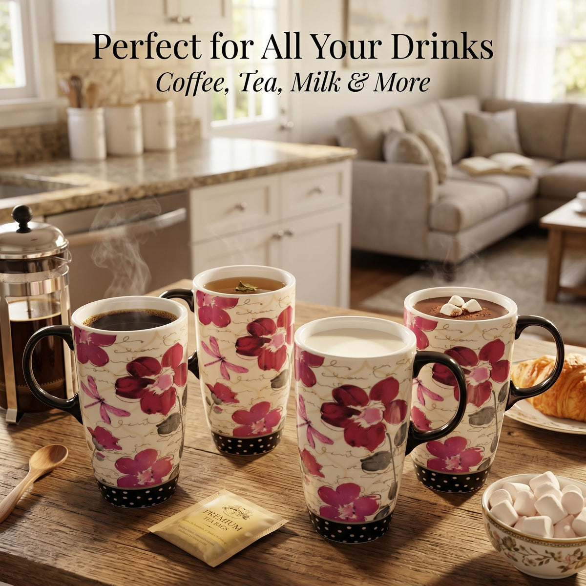 17oz Ceramic Travel Mug with Lid