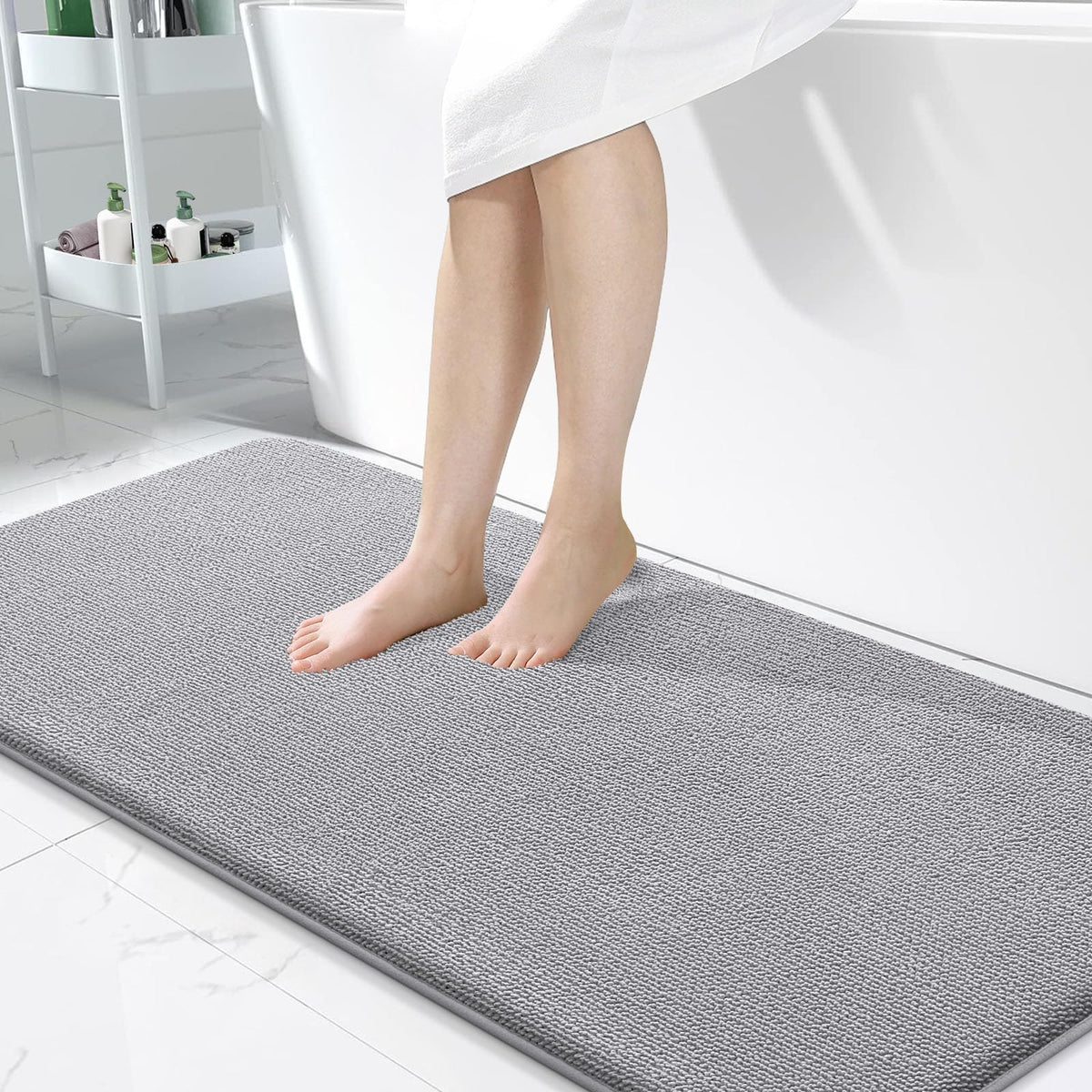 Memory Foam Bathroom Runner Rug 47x24
