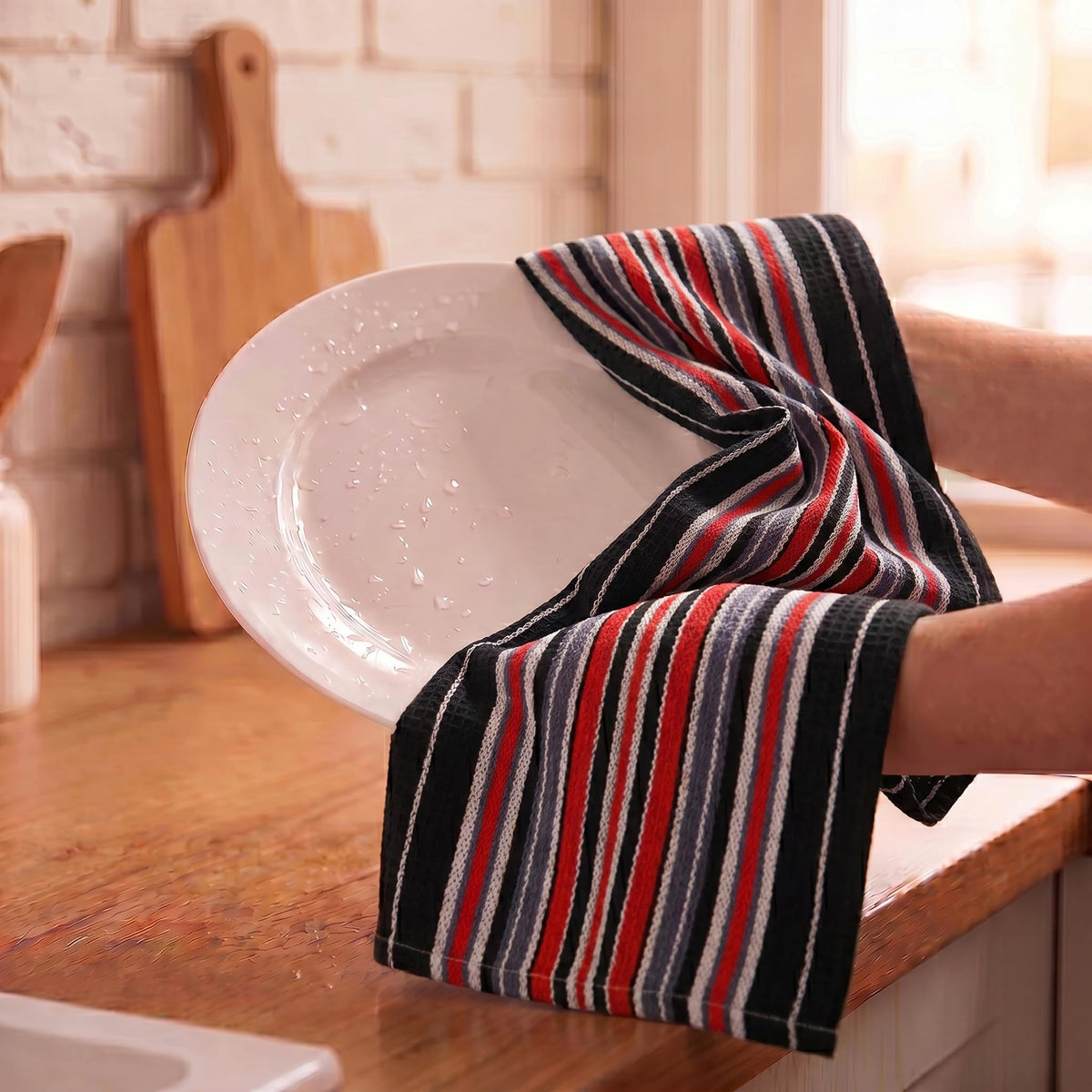 Kitchen Towels Cotton Dish Towels 20”x30” (6 Count)