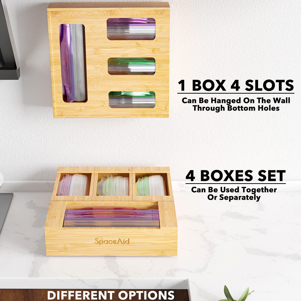 Bag Storage Organizer for Kitchen Drawer
