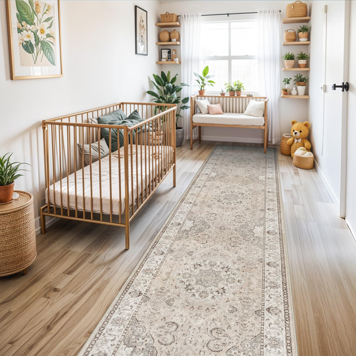 Washable 3x12 Hallway Runner Rug