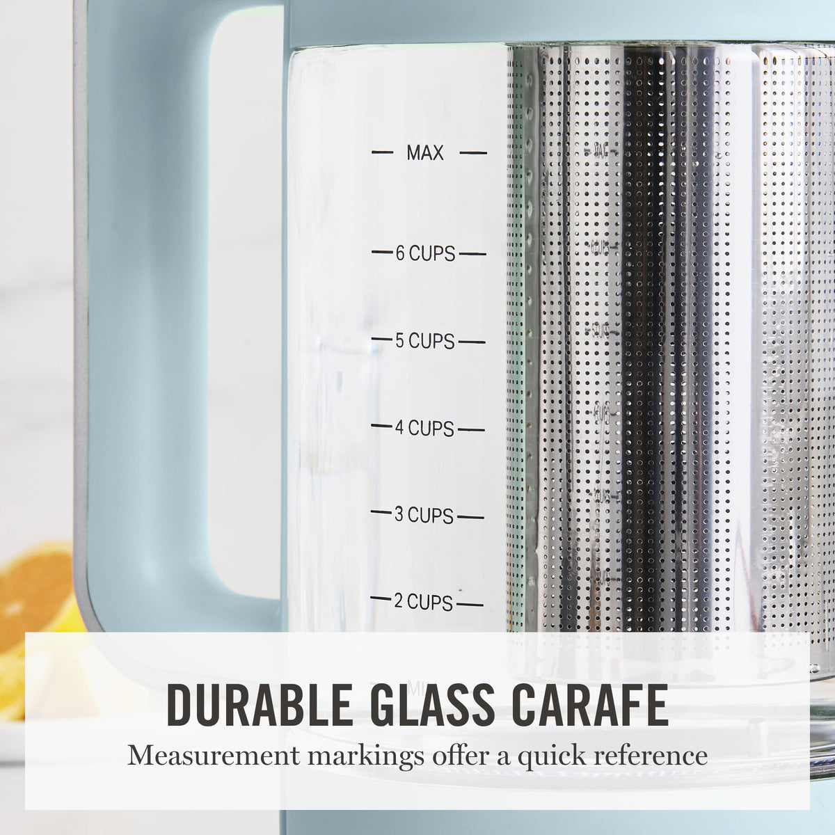1.7L Glass Carafe Electric Kettle with Removable Tea Infuser