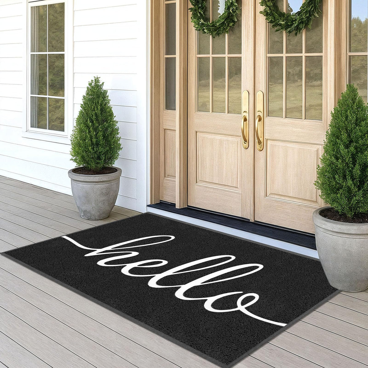 Funny Hello Mats Outside