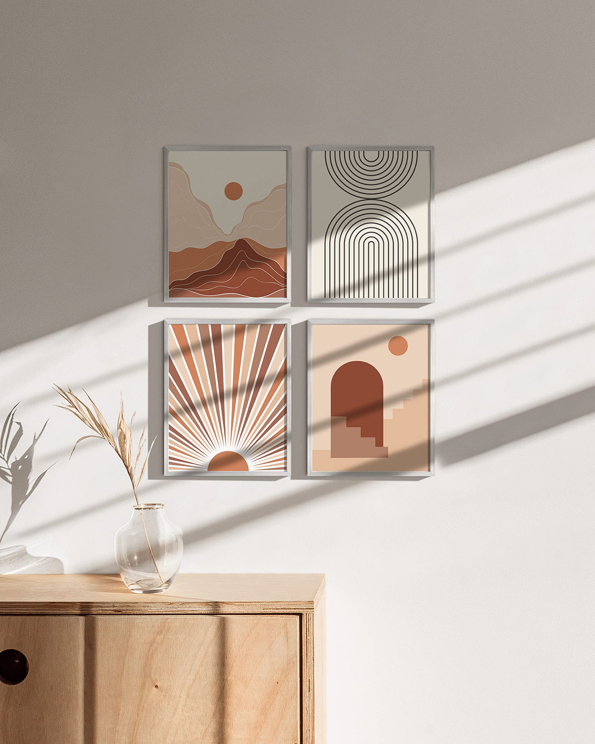 Silver Picture Frames (4 Count)