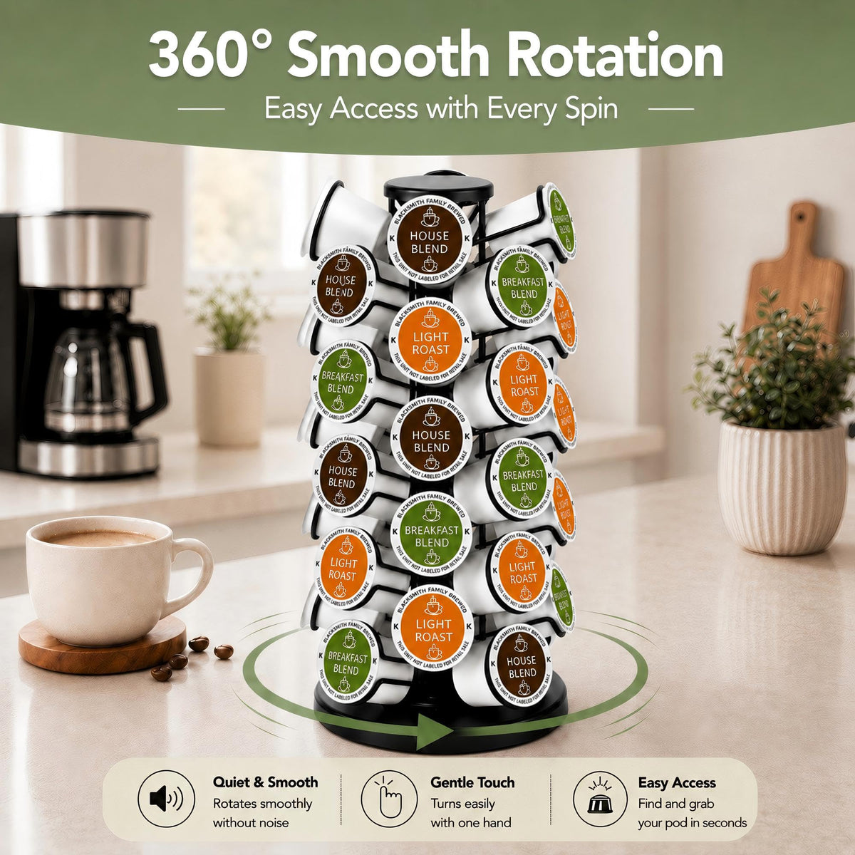 Coffee Pod Holder for 40 Pods