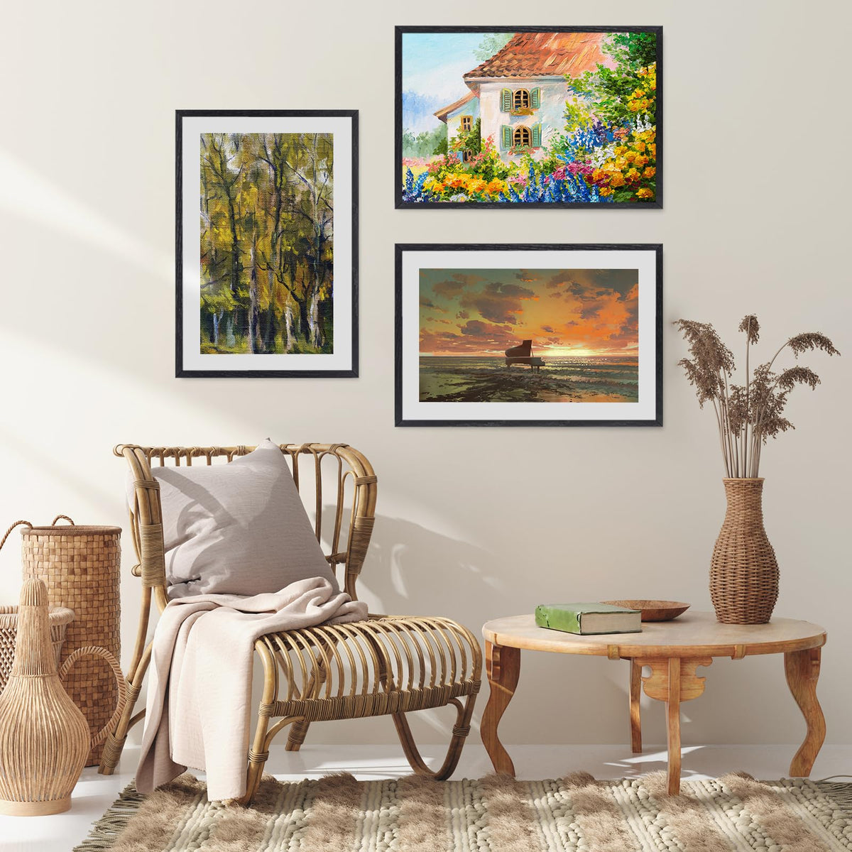 8x10 Solid Oak Wood Picture Frames