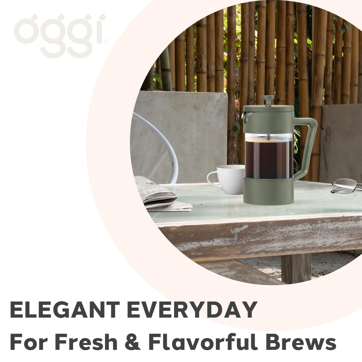 Borosilicate Glass French Press Coffee Maker