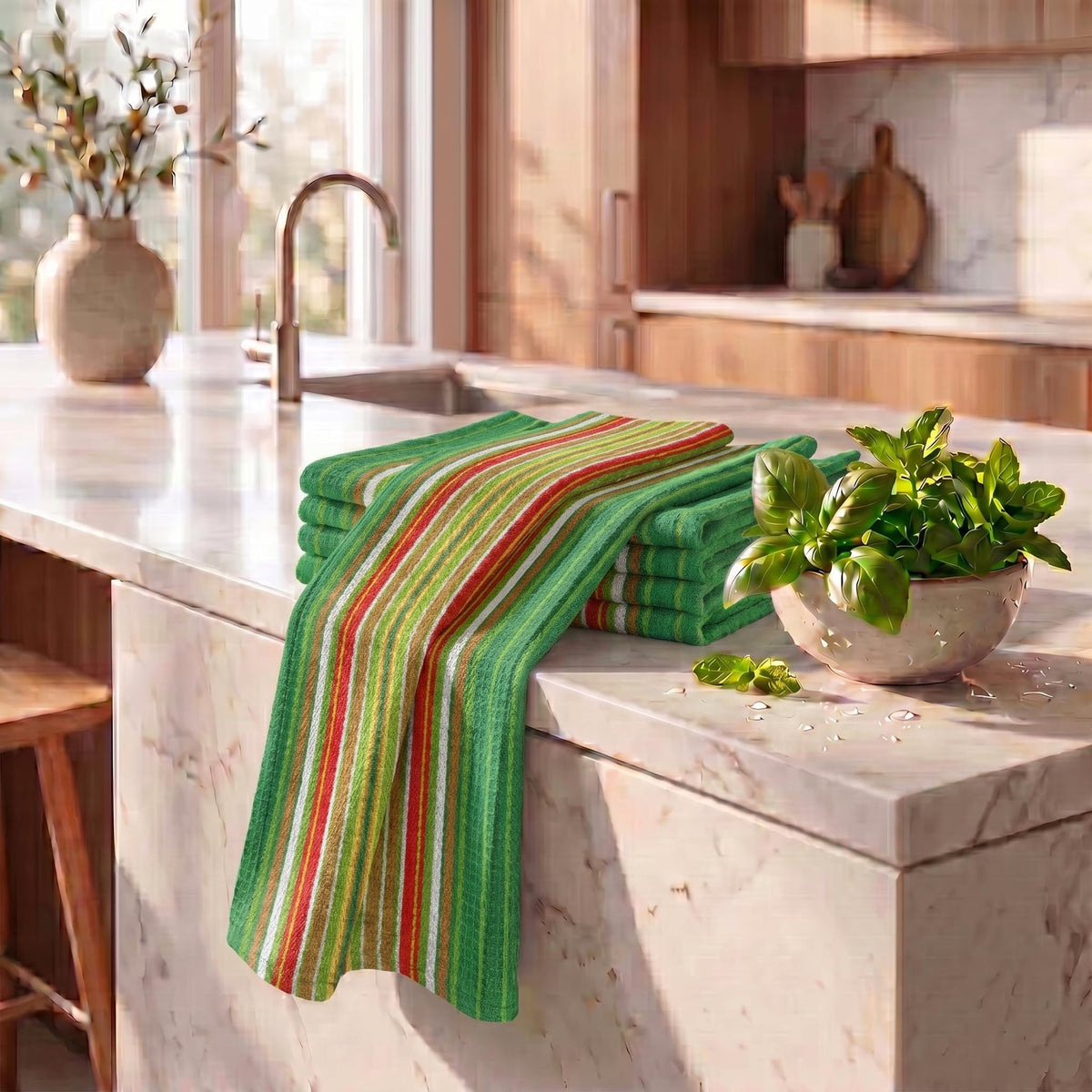 Kitchen Towel Cotton Dish Towel 20”x30” (6 Count)