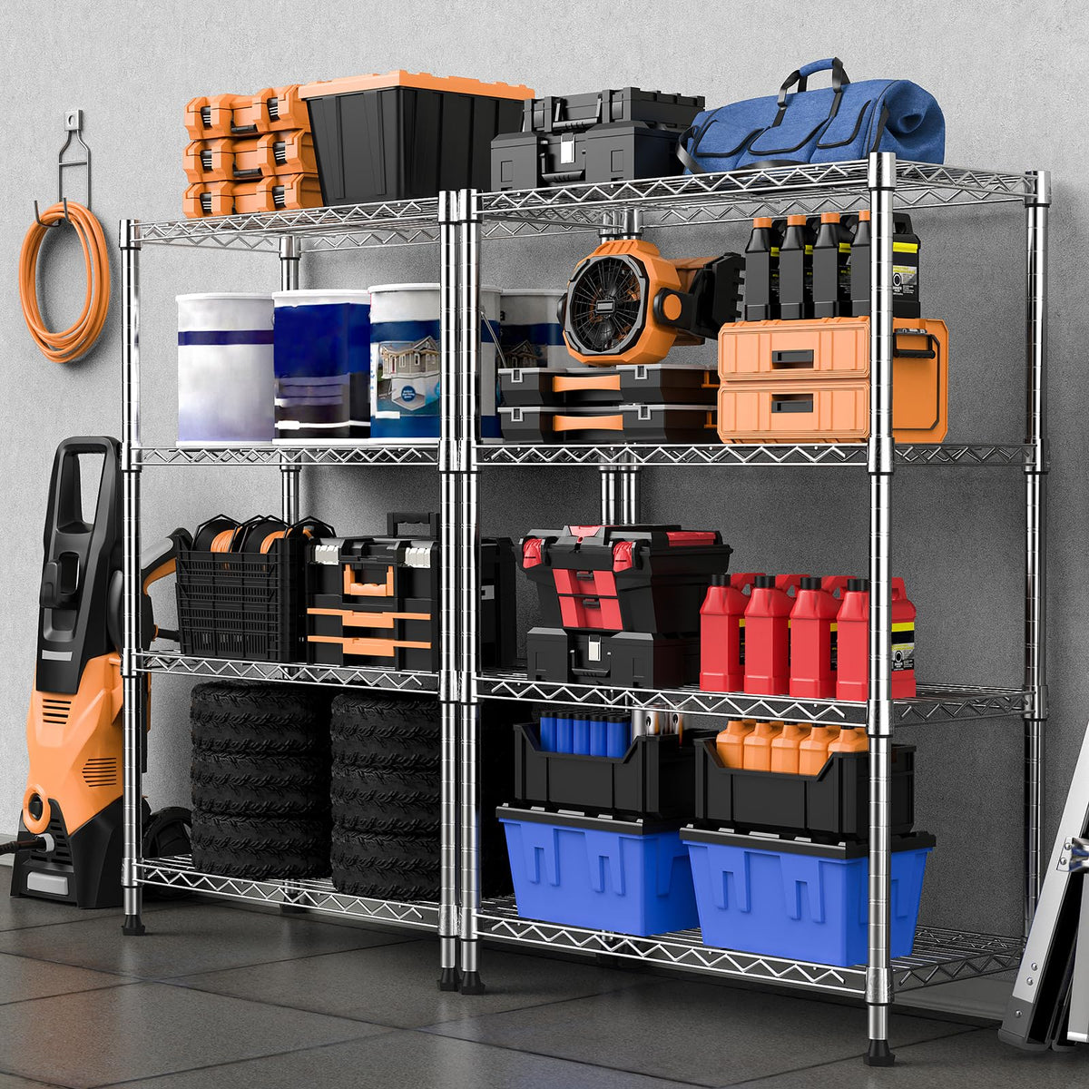 1000 lbs Storage Shelving Steel Heavy Duty 4