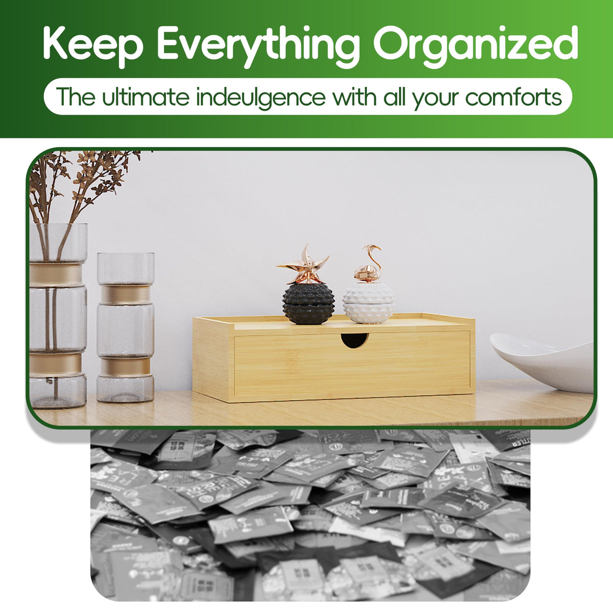 Bamboo Tea Organizer