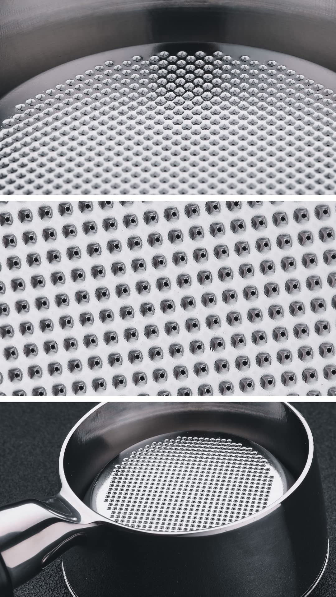 Bottomless Portafilter for Gaggia 58mm with Stainless Steel Head and Filter Basket and Ergonomically Designed Anodized Aluminum Handle