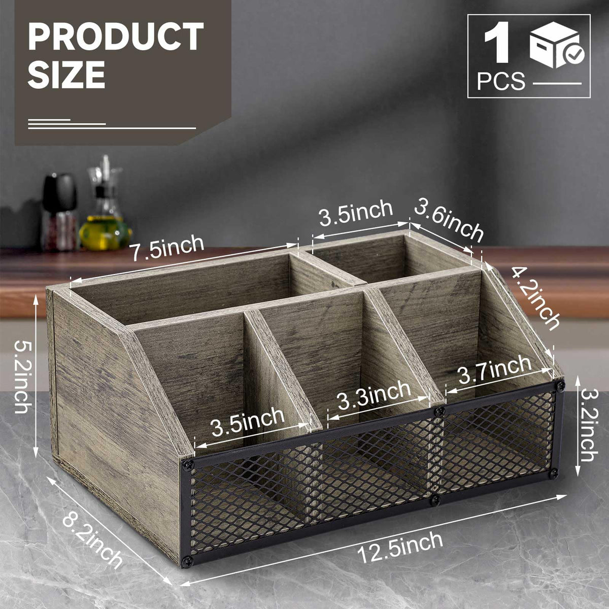 Coffee Station Organizer for Countertop