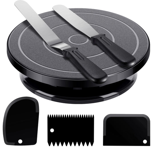 Cake Decorating Kit with Turntable Baking Supplies for Beginner Pros