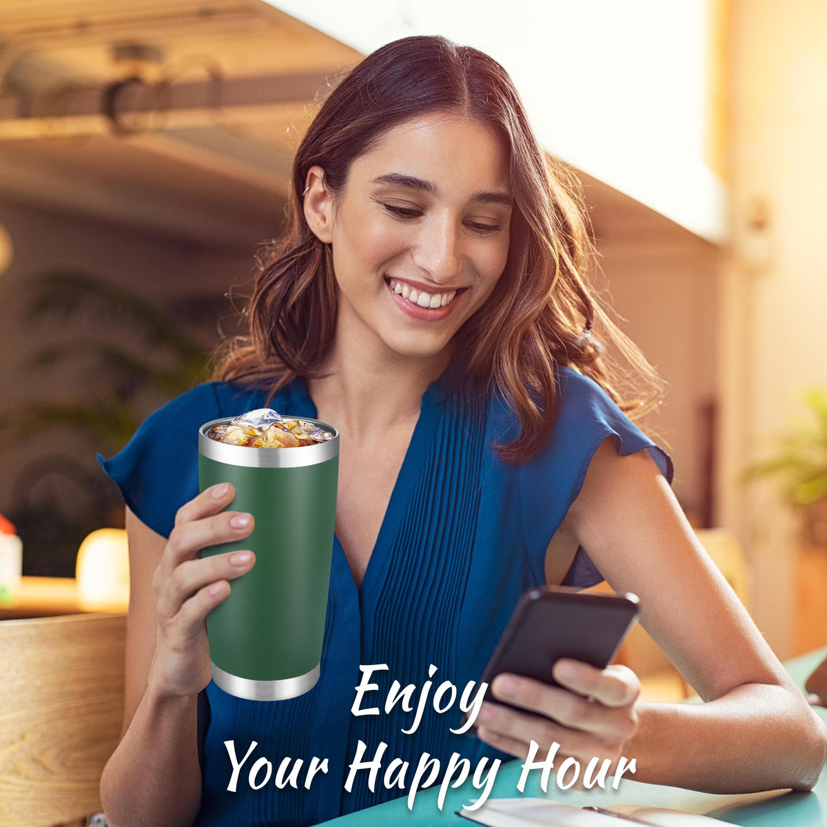 20 oz Tumblers Stainless Steel Tumbler with Lid