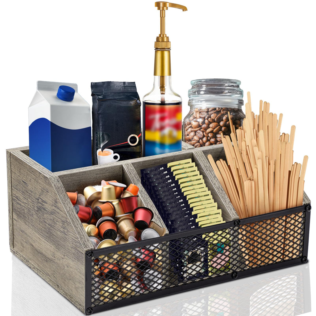 Coffee Station Organizer for Countertop