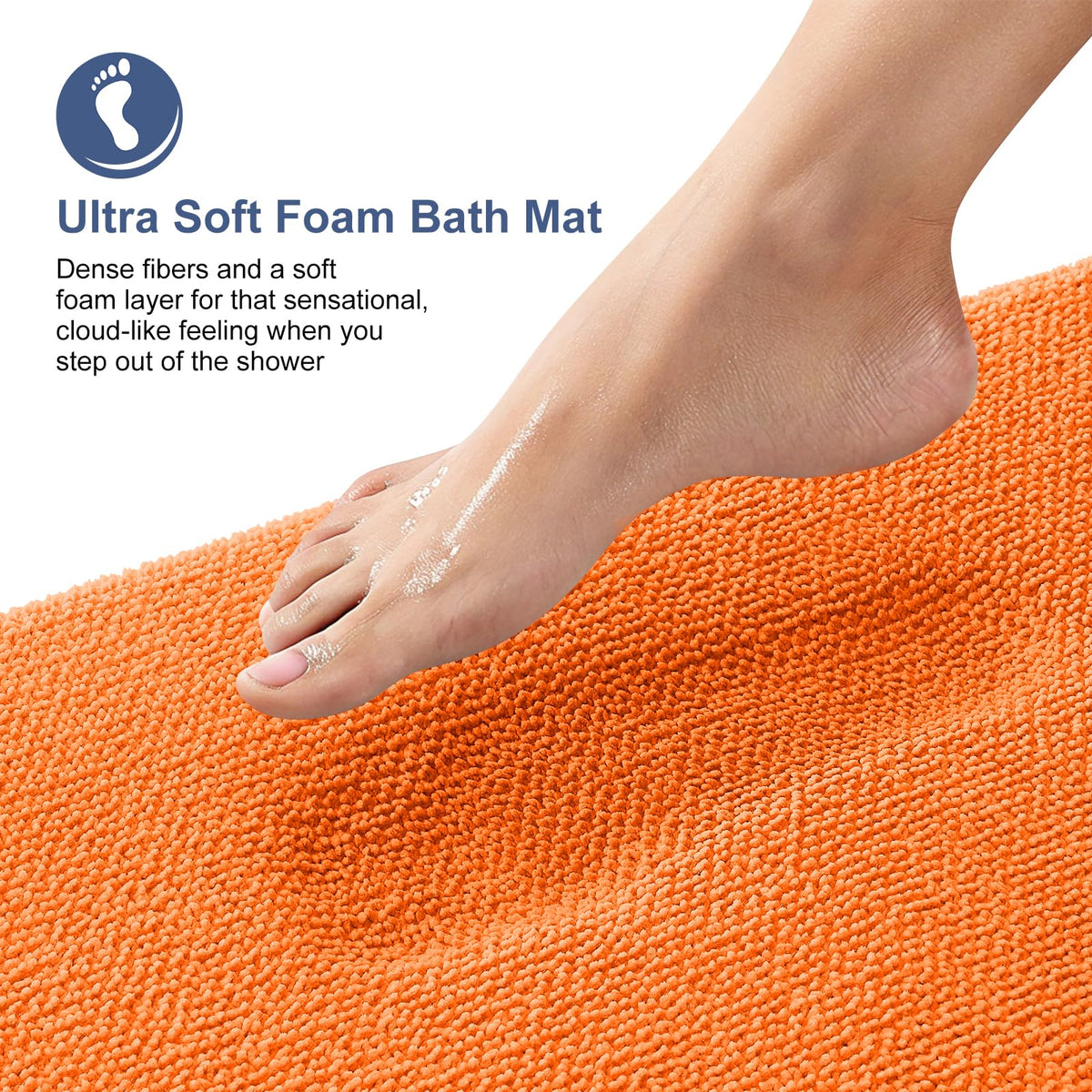 Memory Foam Bathroom Runner Rugs 44x24