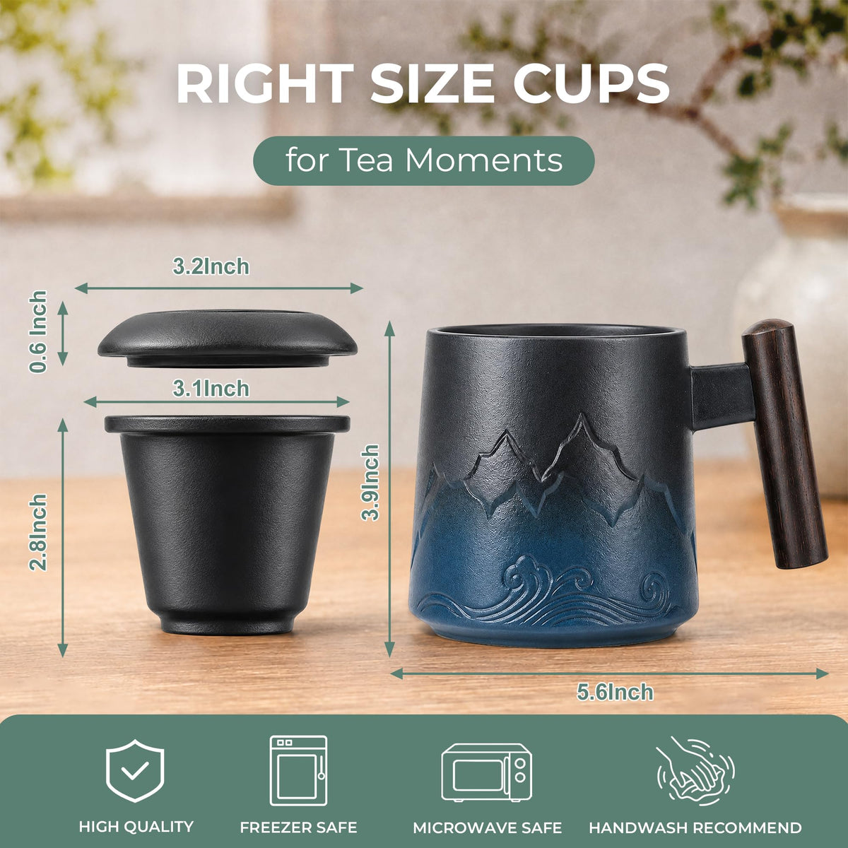 Tea Cup with Infuser and Lid