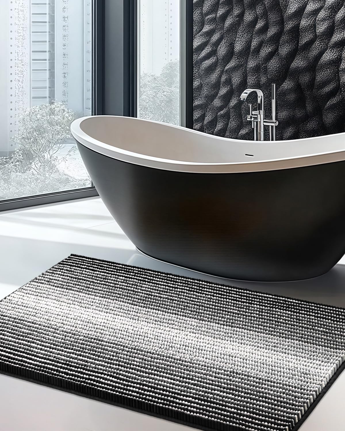 Large Chenille Bathroom Rugs (8.8 Sq Ft)
