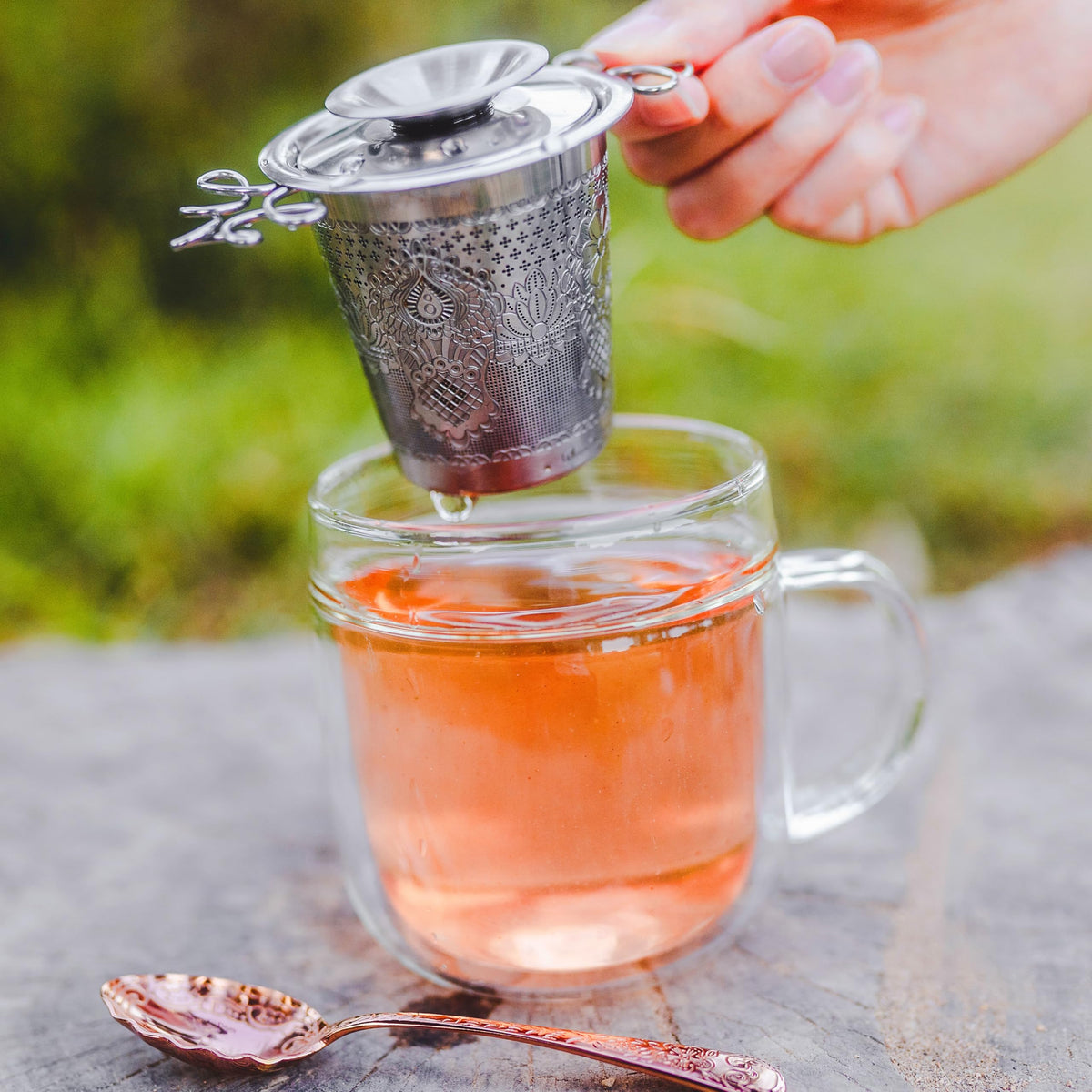 Luxury Tea Strainer Basket Gift Set