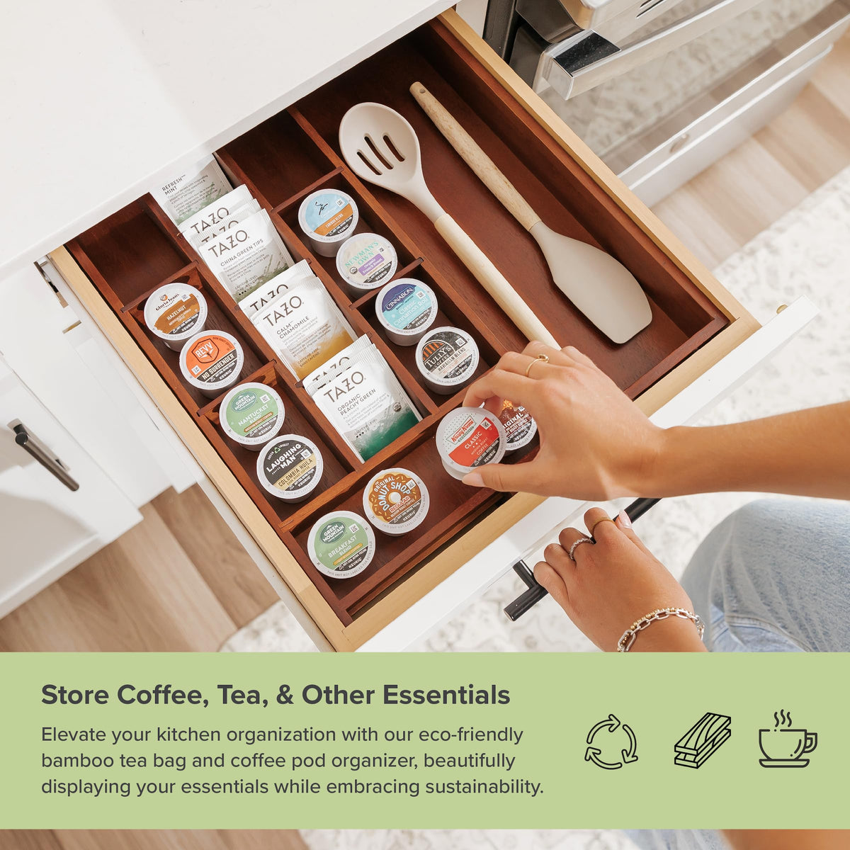 Tea Bag & Coffee Pod Organizer