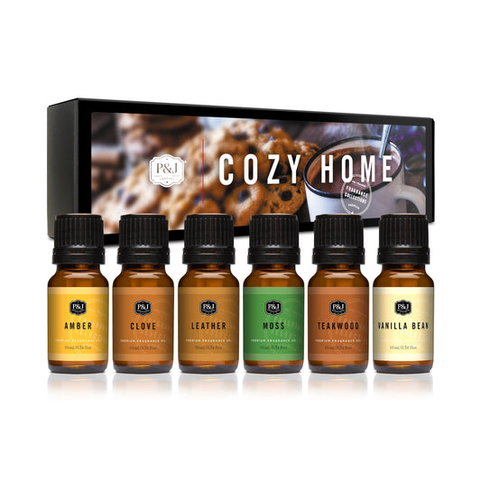 Fragrance Oils for Diffusers for Home Cozy Home Set Fragrance Scents for Candle Making (2.04 Fl Oz)