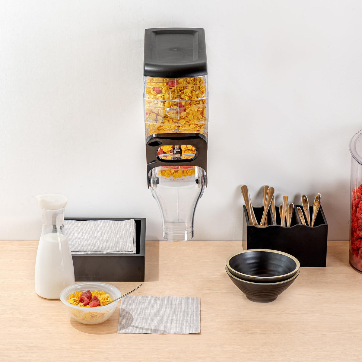 Cereal Dispenser 2 gal Plastic Wall