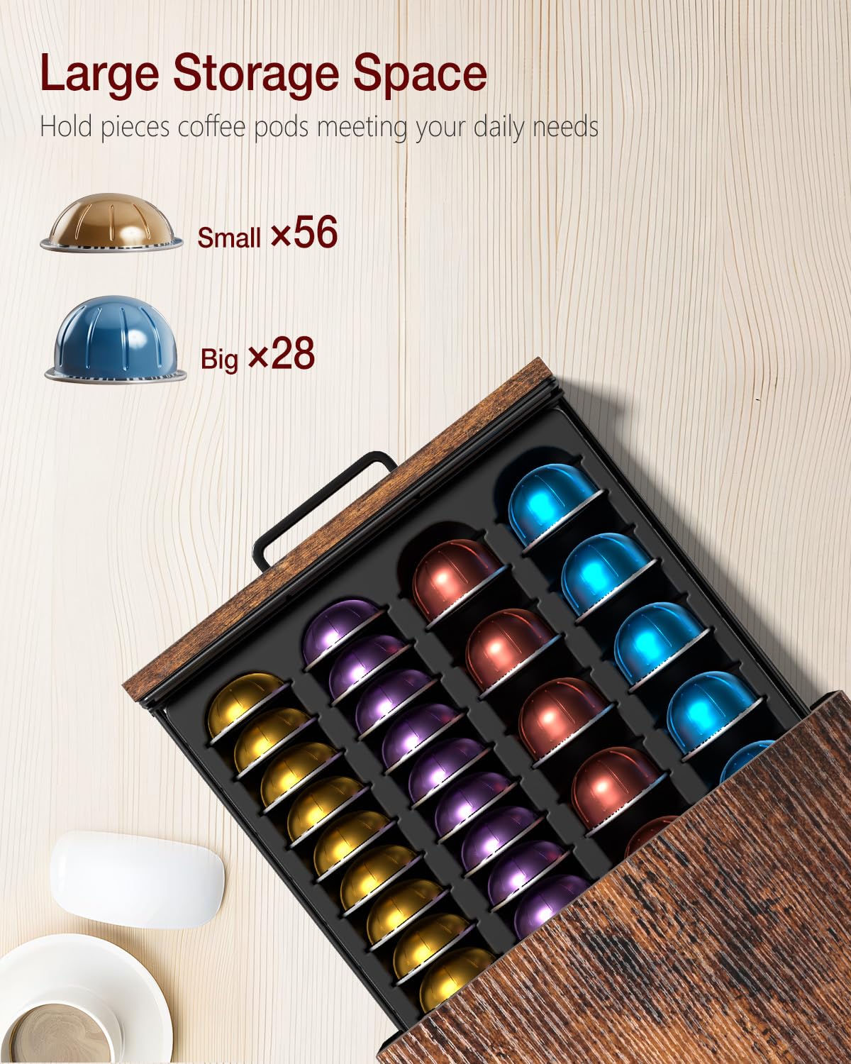 Coffee Pod Holder Compatible with Nespresso
